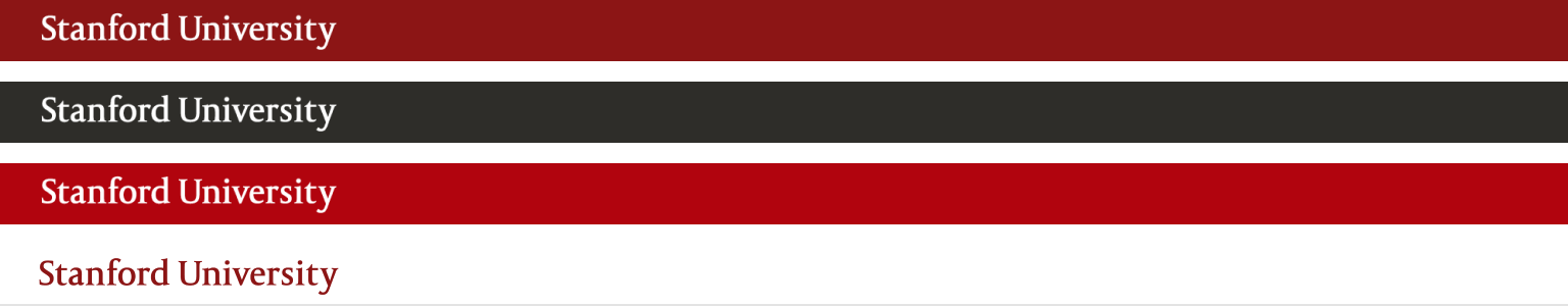 Stanford's brand bar
