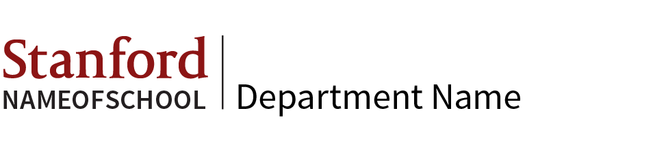 Unit signature on one line with the school