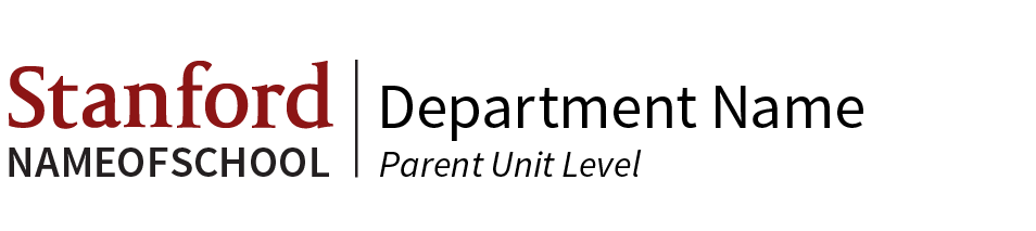 Unit signature with school, unit and parent unit