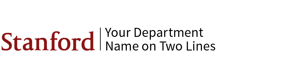 Unit Signature on two lines