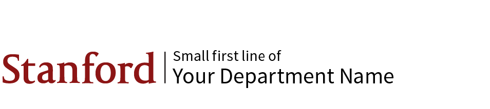 Unit Signature on two lines, with one in smaller font