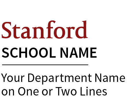 Vertical unit signature with school