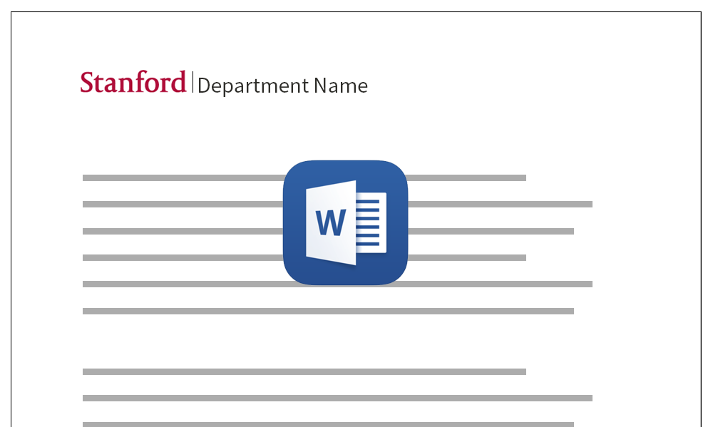 Stationery with the Unit Signature