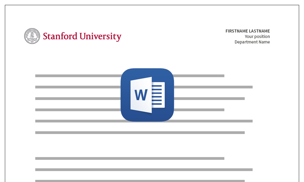 Personalized stationery with the Stanford Signature and Seal